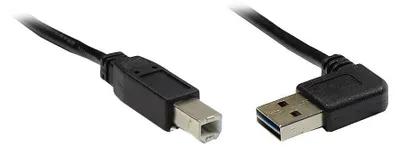 Zdjęcie produktu dla Alcasa USB 2.0 A/B, 3m, 3 m, USB A, USB B, USB 2.0, Męska/Męska, Czarny