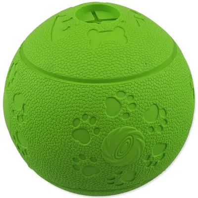 Obrázok produktu pre Lopta DOG FANTASY na pamlsky zelená 11 cm