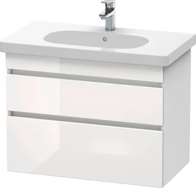 Produktbild von Waschtischunterbau DURASTYLE 453x800x610mm weiß hochglanz/weiß matt weiß hochglanz/weiß matt