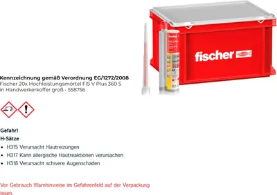 Produktbild von Fischer 558756, 20 Stück(e)
