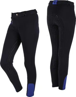 Produktbild von QHP Reithose Junior vollbesatz Schwarz, QHP_19_Gr.:140