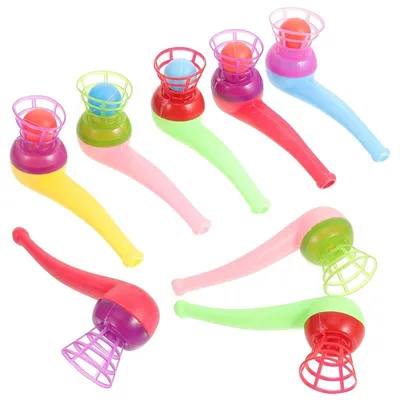 Produktbild von Kinderspielzeug, Schwimmendes Blasrohr (30 Stück), Floating Blow Pipe, Kunststoff Schwimm Ball, Retro Kinderspielzeug (Zufällige Farbe)