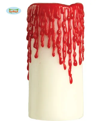 Image de bougie sanglante Halloween Décoration env. 10 x 5 cm