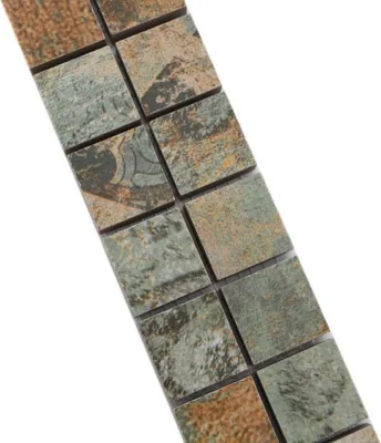 Produktbild von Mosaik Borde Bordüre Vintage 25 mix beigebraungrün MOS18BOR-25CB