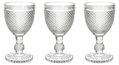 Obrázek produktu pro Sada 3 průhledných sklenic 280cc Diamond