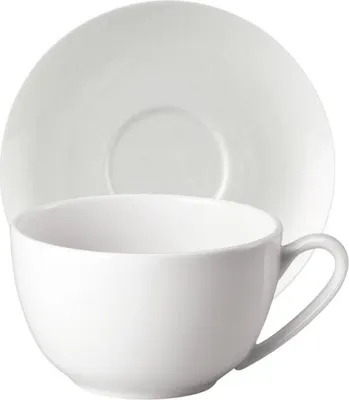 Produktbild von Rosenthal Jade Weiss Cappuccinotasse mit Untertasse Set2
