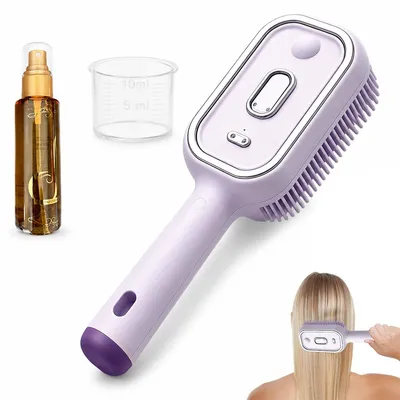 Produktbild von Professionelle Haarpflegebürste mit Sprühnebel, elektrische Dampf Haarbürste, kabellos, Massage und Styling in einem Gerät