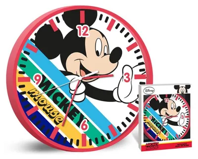 Obrázok produktu pre Disney wanduhr Mickey junior 25 cm rot