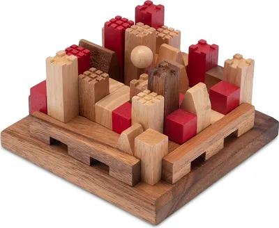 Produktbild von Castle – Baue deine eigene Burg! Anspruchsvolles 3D-Puzzle aus edlem Holz mit vielen Spielvarianten