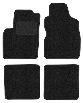 Zdjęcie produktu dla Dywaniki samochodowe welurowe LUX-ANTHRA do: Fiat Panda II (2002-2010, hatchback) antracytowe z wzmocnieniem kierowcy, z mocowaniami