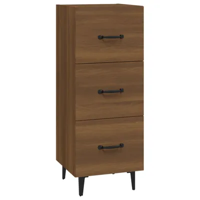 Produktbild von Sideboard Braun Eichen-Optik 34,5x34x90 cm Holzwerkstoff