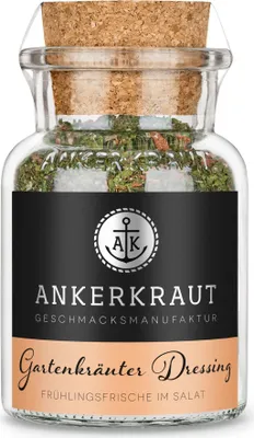 Produktbild von Gartenkräuter Dressing, 75g im Korkenglas