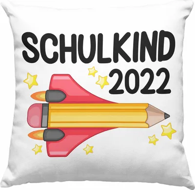 Produktbild von Trendation - Einschulung Junge Mädchen Geschenk Schultüte Füllung Deko-Kissen mit Füllung 40x40 Schulstart 1. Schultag Schuleinführung Schulanfang Geschenkidee Schulkind 2022 (Grau)