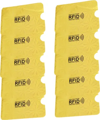 Produktbild von 10 Stück tragbare antimagnetische RFID-Kreditbank-ID-Kartenhülle Schutzhülle Blau