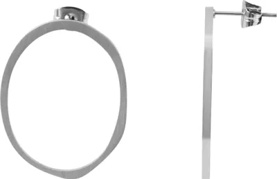 Produktbild von Akzent Ohrstecker aus Edelstahl, rund