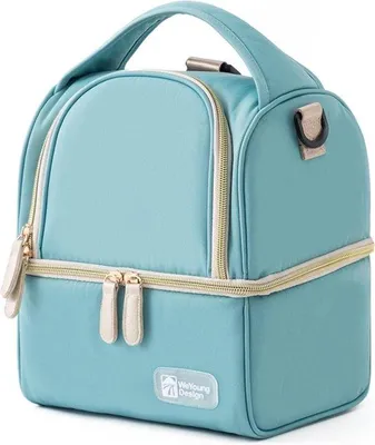 Immagine prodotto di Borsa termica Famanu per latte materno, con isolamento termico, impermeabile, color blu scuro