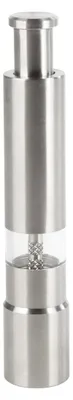 Produktbild von Pfeffermühle mit Druckfunktion 12 cm EUROHOME® – aus Edelstahl, 2,5x2,5x12cm – für ein besonderes Geschmackserlebnis in Ihrer eleganten