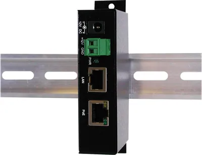 Productafbeelding van EXSYS EX-6006PoE, 10/100/1000 Mbit/s, IEEE 802.3at, zwart, PoE, 12 V, 3 A