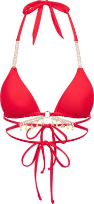 Produktbild von Moda Minx Bikini Top Seychelles mit funkelnden Anhängern Red XS
