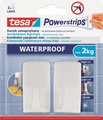 Produktbild von Klebehaken tesa Wave weiß Waterproof