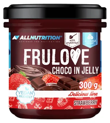 Zdjęcie produktu dla Allnutrition frulove choco in jelly 300g STRAWBERY