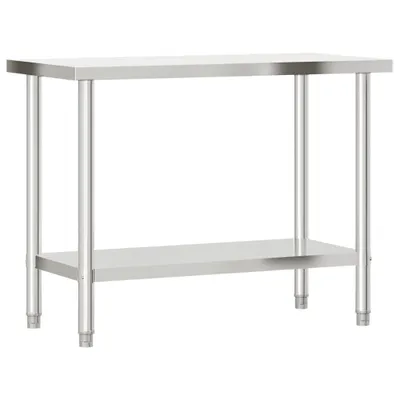 Produktbild von vidaXL Küchen-Arbeitstisch 110x55x85 cm Edelstahl