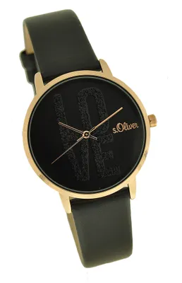 Produktbild von s.Oliver Time Damen Analog Quarz Uhr mit PolyurethanArmband SO-3580-LQ