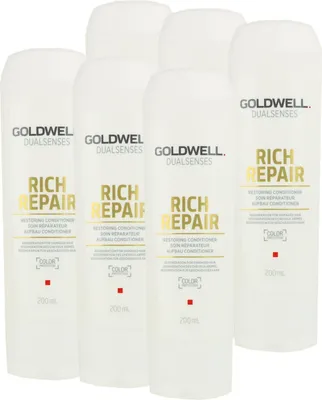 Produktbild von Goldwell Rich Repair 6 x 200 ml Aufbau Conditioner Set