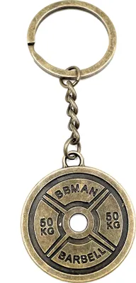 Produktbild von Onwomania Schlüsselanhänger - "Gewicht Sport Fitness" - Metall Glücksbringer ideal als Geschenk z.B. für den besten Freund, die beste Freundin, Mama