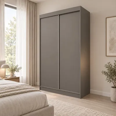 Productafbeelding van KSHOMECONCEPT Garderobekast Steria, 120 cm, grafietkleur