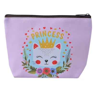 Produktbild von Clayre & Eef Damenkulturtasche 22x15 cm Rosa Polyester Katze