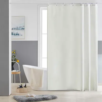 Obrázok produktu pre Sprchový záves 150x180cm Polyester Proti plesniam Umývateľný pre rohovú vaňu Béžová