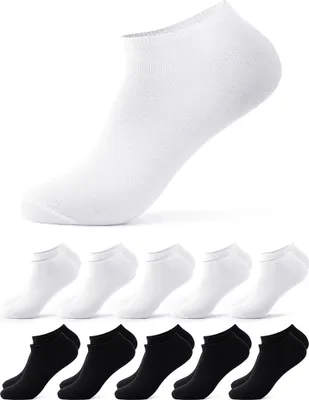 Produktbild von Occulto Damen Sneakersocken 10er Pack (Modell: Alexa) Blk-Wht 39-42