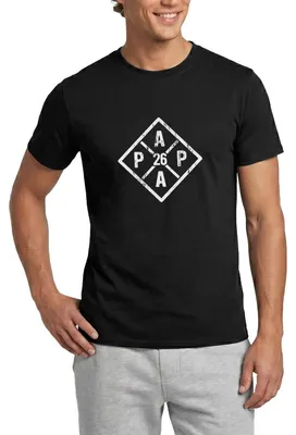 Produktbild von Spreadshirt Papa 2026 Stolzer Dad Geschenk Männer T-Shirt, XL, Schwarz