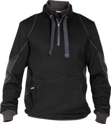 Produktbild von DASSY® Stellar Sweatshirt SCHWARZ/ANTHRAZITGRAU Gr.S Länge: STANDARD