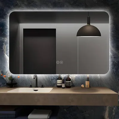 Productafbeelding van Milton & Oldbrook Wandspiegel met verlichting, 80 x 60 cm, model Budva
