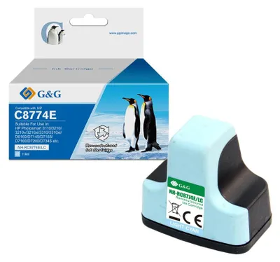 Immagine prodotto di G&G Tintenpatrone kompatibel HP 363/ C8774EE XL-HellCyan