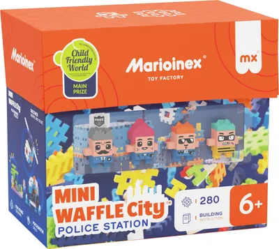 Produktbild von Marioinex Bauset Mini Waffle City Police Station - pädagogisches Spielzeug