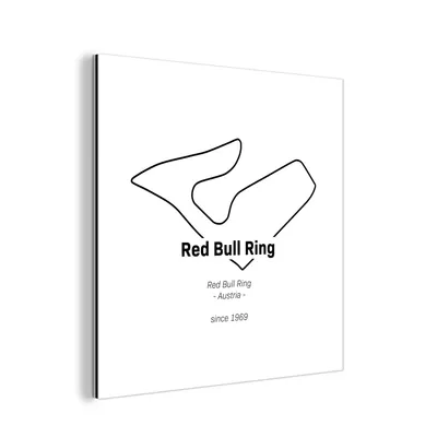 Obrázok produktu pre Nástenná dekorácia Kovový kovový obraz Wall Art 50x50cm Red Bull Ring - Formula 1 - Circuit Muchowow Hliníkové obrazy