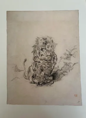Zdjęcie produktu dla Eugène DELACROIX - Szkic nr 17 - Plakat - 28,5 x 38 cm