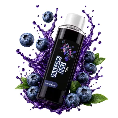 Produktbild von BubbleJoy Sirup Heidelbeere 100 ml Fruchtsirup für Bubble Tea