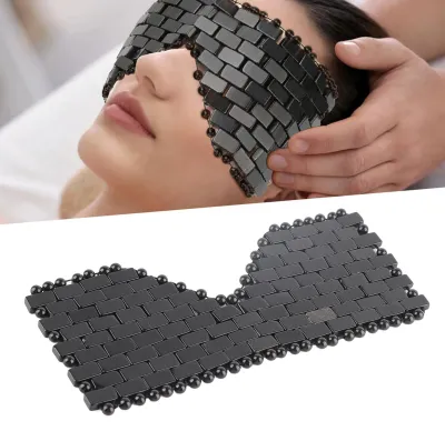 Produktbild von Jade Augenmaske - Kühlendes Schlafmaske - Kältetherapie - Augenbehandlung - Massagegerät - Abmessungen 21 x 9,5 cm