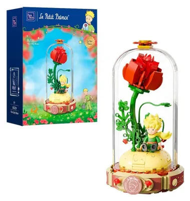 Zdjęcie produktu dla Zestaw klocków "The Only Rose" dla dorosłych, w kształcie róż. Zestaw do kreatywnej zabawy