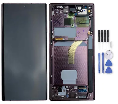 Produktbild von Samsung LCD Display Kompletteinheit GH82-27488B für Galaxy S22 Ultra 5G Burgundy