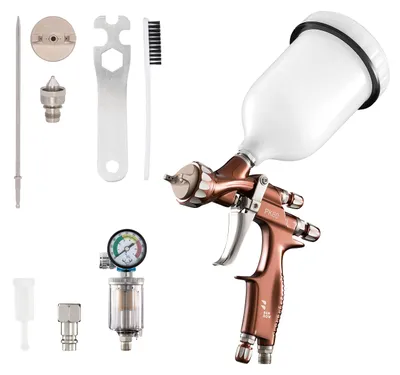 Produktbild von BENBOW Lackierpistole PK80 1,5 mm mit Druckminderer und Wasserabscheider
