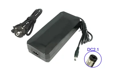 Immagine prodotto di Caricabatterie PowerSmart 54,6V 3A DC 5,5mm x 2,1mm spina rotonda per batterie 48V Li-Ion e-bike ebike pedelec