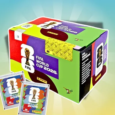 Produktbild von Panini FIFA World Cup 2026 Sticker Display – 50 Tüten mit insgesamt 350 Stickern