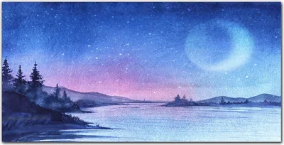Produktbild von Coloray Bild aus Acryl 140 cm x 70 cm - Wohnzimmer Bild auf Acrylglas Wanddekoration Gehärtetes Acryl Dekoration Küche - Baum, Moon River