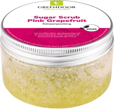 Produktbild von GREENDOOR Sugar Scrub Pink Grapefruit