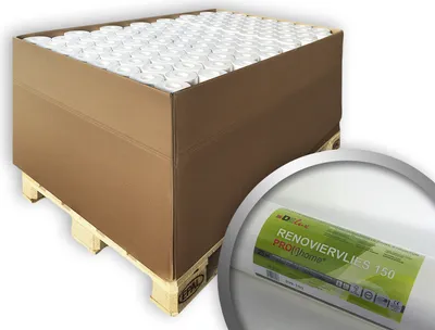 Produktbild von Renoviervlies PROFHOME 150 g Malervlies Anstrich-Vlies weiß 1 Pal 1500 qm 80 Rol